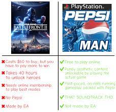 Get all 100 pepsi cans in all the levels. Pepsiman To The Rescue Star Wars Battlefront Ii Unlockable Heroes Controversy Know Your Meme