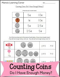 Counting Coins Worksheet Do I Have Enough Money Money Math Teaching Money Counting Coins