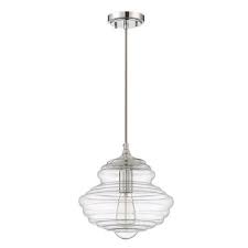 Craftmade Chrome Transitional Clear Glass Schoolhouse Pendant Light Lowes Com In 2020 Chrome Pendant Lighting Pendant Light Schoolhouse Pendant Lights