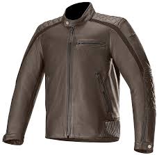 Alpinestars Custom Leather Motorcycle Jacket Hoxton V2 Brown For Sale Online Outletmoto Eu