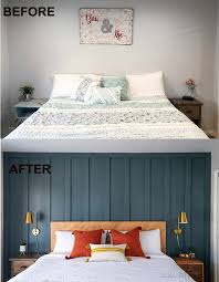Painting A Diy Board And Batten Wall Quickly Anika S Diy Life Bedroom Makeover Bedroom Wall Master Bedroom Accents