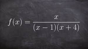 Learn To Write The Domain In Interval Notation Of Rational Function Youtube