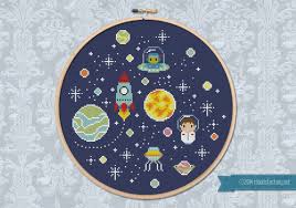 Pirate ship cross stitch patterns. Oh Space Boy Digital Cross Stitch Pattern