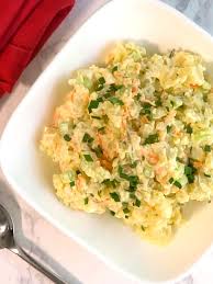 Caucasian potato salad with raisins. Welcome The Unofficial Start Of Summer With Potato Salad