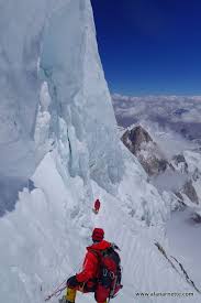 This is video from mingma's k2 expedition 2014 where he climbed k2 without using oxygen. K2 Traverse Ice Climbing Mountain Climbing Mountaineering Climbing