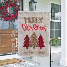 Personalized Christmas Garden Flag Christmas Flag Believe Etsy In 2020 Christmas Garden Flag Christmas Flag Christmas Yard Decorations