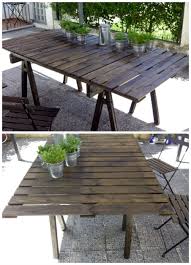 Pallet Outdoor Table Gartenprojekte Mit Holzpaletten Tische Im Freien Recycelte Paletten