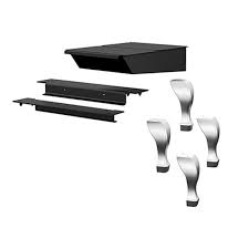 Cast iron fireplace ash pan. Brushed Nickel Cast Iron Leg Kit And Ash Pan My Fireplace Products