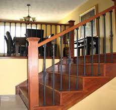 Wood And Metal Railing Wrought Iron Spindles 3 Colours Not Just Black Multiple Designs Wrought Iron Railing Iron Railing Indoor Railing