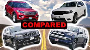 Compare price and specifications for the jeep grand cherokee and toyota 4runner to see which vehicle might be right for you. 2020 Ford Explorer Vs 2020 Dodge Durango Vs 2020 Jeep Grand Cherokee Vs 2020 Toyota 4runner Youtube