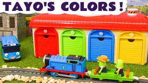 Learn Colors With Tayo The Little Bus And Thomas The Train Funny Funli Tayo The Little Bus Learning Colors Little Bus