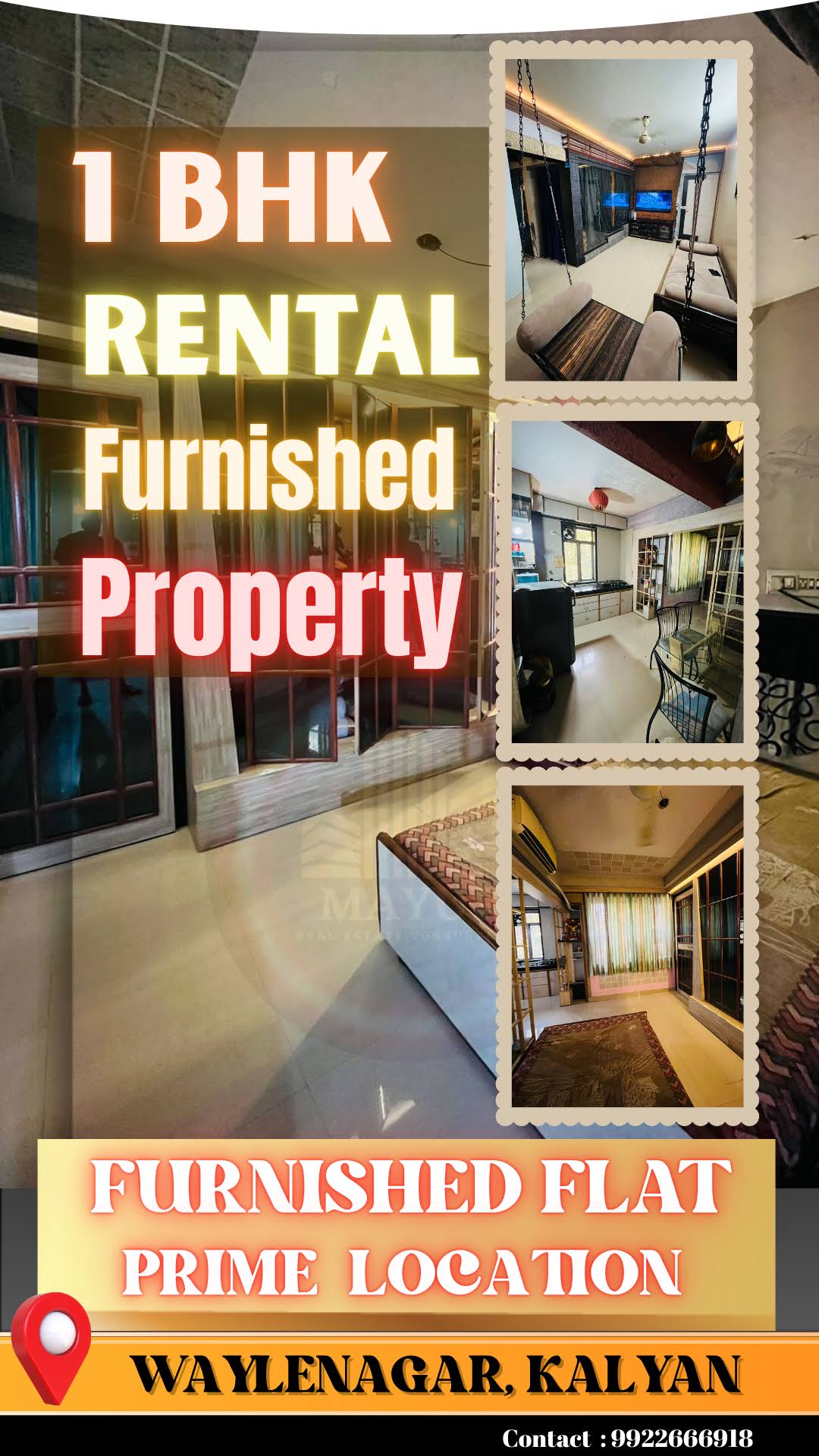 1 bhk Furnished rental Property product image