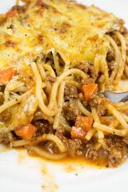 Spaghetti Bolognaise Bake Recipe Cooking Recipes Recipes Cooking