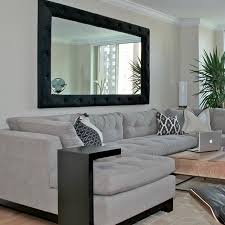 Changing the mirror frame is one way to go about decorating it. 30 West 63rd Street Apt 20d Living Room Grey Living Room Mirrors Home Living Room