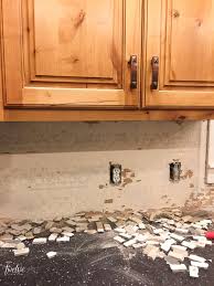 However they work ideally if existing flooring or plywood being removed runs under cabinets or drywall. How To Remove Tile Backsplash Without Damaging Drywall Twelve On Main