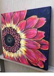 Easy paintings of flowers by famous artists. 1001 Acrylic Painting Ideas To Fill Your Spare Time With