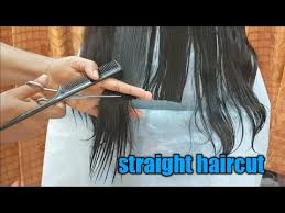 Get rid of split ends. Easy Straight Haircut How To Cut Hair Straight Straight Cut For Long Hair Amazing Long Hair Cutting Youtube
