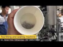 Fully automatic paper cup filling and sealing machine with filter for instant tea cup