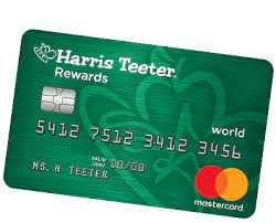 Check out our harris teeter website. Harris Teeter Rewards World Mastercard Offer