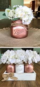 Blush Rose Gold Table Decor Metallic Mason Jar Decor Rose Gold Decor Mason Jar Table Decor M Rose Gold Decor Rose Gold Table Decor Mason Jar Decorations
