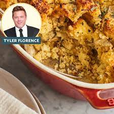 A lemony, sauteed chicken cutlet finished with a smooth white wine smoked turkey roasted turkey best thanksgiving turkey recipe thanksgiving ideas tyler florence florence food food network. I Tried Tyler Florence S Caramelized Onion And Cornbread Stuffing Recipe Kitchn