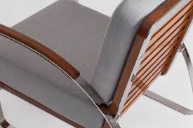 Contemporary design with wide closely spaced curved back and wider slats. Siebensee Outdoor Furniture Pa Twitter Lounge Chair Baltic With Removable Cushions Made From Polished Stainless Steel And Solid Teak Https T Co Hpkm7pm3qd Loungechair Chair Seating Superyacht Yacht Yachtfurniture Yachtdesign Furniture