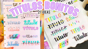 27 Titulos Bonitos Y Faciles Para Tus Apuntes Sin Lettering Regreso A Clases Youtube Como hoy no tuve clases no hice apuntes ni nada, asi que decidi hacer once ideas de titulos faciles, rapidas y sencillas usando… 27 titulos bonitos y faciles para tus apuntes sin lettering regreso a clases
