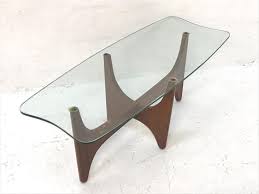 This oval coffee table feels right at home in any living room. Lot Art G Plan Oblong Coffee Table The Shaped Glass Top On Teak Supp