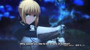 Saber from fate stay night
