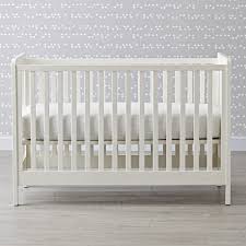 Modern Wooden Carousel Baby Crib White The Land Of Nod Cribs White Baby Cribs White Crib