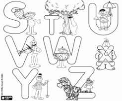Sesame street is an educational game and video that is desired much by many children. Sesame Street Alphabet Coloring Pages Printable Games
