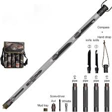 Tactical Commando Multi Functional Adjustable Trekking Pole With Free Outdoortacticalcommando Trekking Poles Survival Tools Trekking