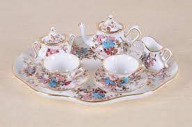 Miniature Tea Set Crown Staffordshire Mini Tea Set Miniature Tea Set Toy Tea Set