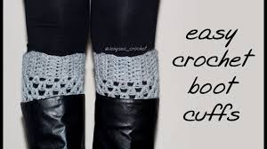 how to crochet for beginners boot cuffs