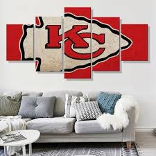 Live amongst the great images of chiefs history with authentic wall art, signs, and composite kansas city chiefs photographs. Home Decor 5 Panel Kansas City Chiefs Wall Art Canvas Large Wall Canvas Globalgym Parsberg Com