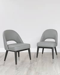 Extremely comfortable and in good condition, some of the legs have chips but can only be seen close up. Clover Mid Grey Faux Leather Dining Chair Danetti
