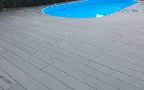 There are a number of options for composite decking that you can frame your pool with. Composite Pool Decking Wpc Pool Deck Techwoodn