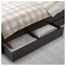Black Bed Frame With Storage Ikea Hemnes Bed Frame With 2 Storage Boxes Black Brown Ikea Ikea Hemnes Bed Hemnes Bed Under Bed Storage