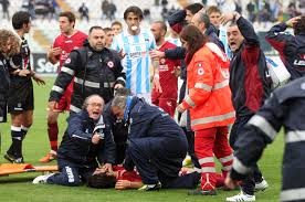 A football player has been admitted to hospital after he collapsed on the pitch during a football match at ta'qali. Heart Attack On Pitch Kills Italian Player Football Al Jazeera