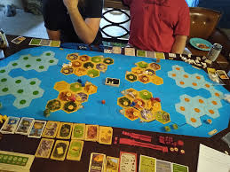 The settlers of catan is a highly rated board game that has won several awards. Super Ultra Mega Catan Boardgamegeek