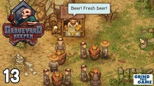 Graveyard Keeper 13 Merchant Dinner Quest Burgers And Beer For The Inquisitor Youtube