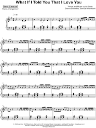 G c would you tell me that you love me back? Dario D Aversa What If I Told You That I Love You Sheet Music Piano Solo In G Major Download Print Sku Mn0207014