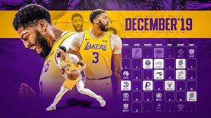 Schedule Wallpaper For The Los Angeles Lakers Regular Season 2019 20 Game Times Are Cet Made By Gergo Tobler Aka Nba Schedule Sports Design Schedule Design