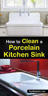 It's okay for the sink to be slightly damp, but it shouldn't be wet. 6 Clever Ways To Clean A Porcelain Kitchen Sink