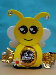 Lembrancinha ursinho de eva cha de bebe