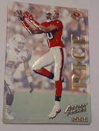 Jerry rice (football card) 1994 playoff jerry rice #5. Jerry Rice 1995 Action Packed 49ers 1 Football Card Nm Mt Sanfrancisco49ers Football Cards Jerry Rice Cards
