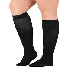 Silver Stepstm Wide Calf Compression Socks 8 15 Mmhg Walmart Com Walmart Com