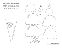 Ice Cream Templates And Coloring Pages For An Ice Cream Party Ice Cream Template Ice Cream Crafts Ice Cream Coloring Pages