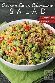 Quinoa Corn Edamame Salad Vegan Gf 86 Lemons Recipe Edamame Salad Edamame Vegan Dinners