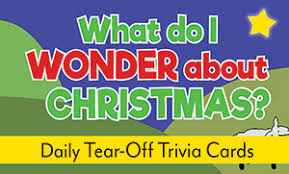 If you fail, then bless your heart. What Do I Wonder About Christmas Tear Off Trivia Card Pack Product Goods Creative Communications Protestant